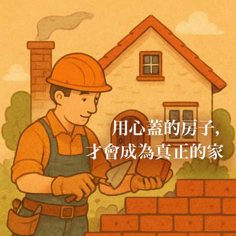 用心蓋的房子，才會成為真正的家